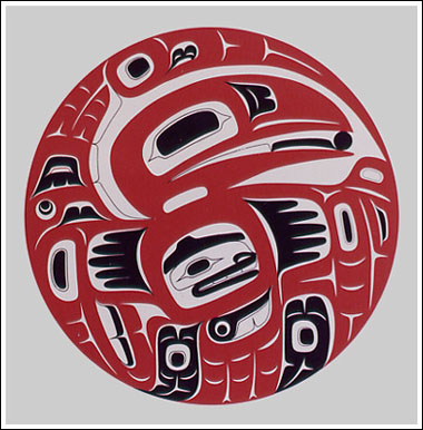 Raven brings Salmon by Eugene Alfred